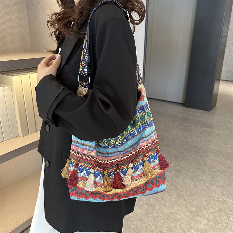 Wholesale  Shoulder Bag Tassel Casual Crossbody Women's Bag